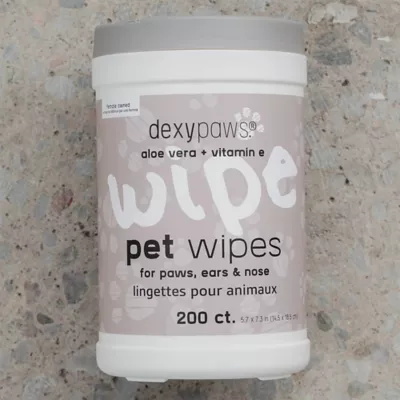 Dexypaws Aloe Vera Pet Cleansing Wipes, Grooming Wipes for Dogs & Cats, 200 Count - Image 5