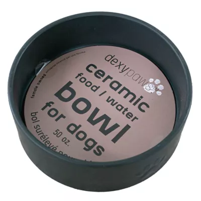 Dexypaws Ceramic Dog Bowl, Pet Feeding Bowl for Dogs, 50 oz Capacity - Image 1