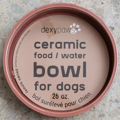 Dexypaws Ceramic Dog Bowl, Pet Feeding Bowl for Dogs, 26 oz Capacity - Image 2