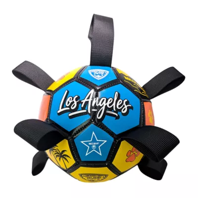 Maccabi Dog Soccer Ball for Dogs, 6in with Grab Tabs, Floats on Water, Fetch Dog Toy Los Angeles - Image 1