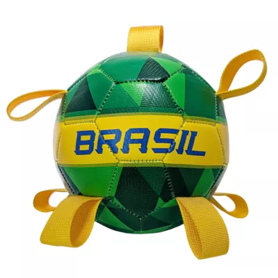 Maccabi Dog Soccer Ball for Dogs, in with Grab Tabs, Floats on Water, Fetch Dog Toy Brazil - Image 1