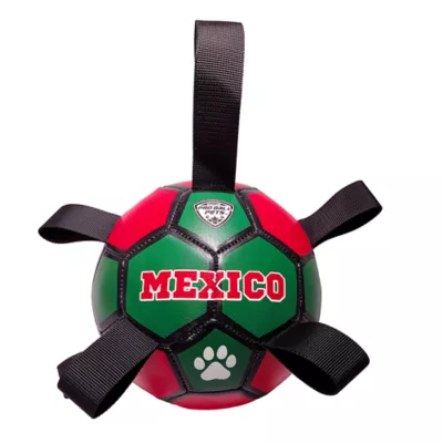 Maccabi Dog Soccer Ball for Dogs, 6in with Grab Tabs, Floats on Water, Fetch Dog Toy Mexico - Image 1