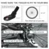 PawHut 2-in-1 Dog Bike Trailer and Stroller for Dogs up to 66 lbs image thumbnail 6