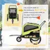 PawHut 2-in-1 Dog Bike Trailer and Stroller for Dogs up to 66 lbs image thumbnail 3