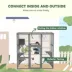 PawHut Large Outdoor Catio with Weatherproof Roof, Bridge, Resting Box, Platforms image thumbnail 4