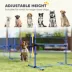 PawHut Set of 6 Dog Agility Training Equipment -Adjustable Jump Bar Pet Exercise Kit w/Carrying Bag image thumbnail 4