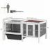 PawHut Rabbit and Guinea Pig Hutch- with Openable Top, Pull Out Tray and Ramp image thumbnail 3