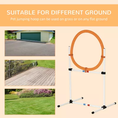 PawHut 2-in-1 Dog Obstacle Training-Tire Jump Ring/Hurdle Bar with Storage Bag - Image 5