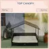 PawHut Rattan Dog House with Canopy with Water-Resistant Cushion, for SM & MED Dogs - 46"L image thumbnail 6