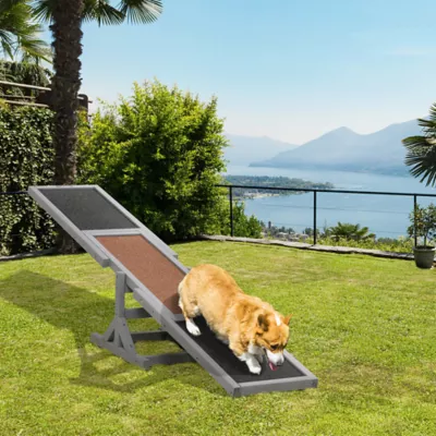 PawHut Wood Pet Seesaw Platform-Dog Agility Training Equipment-Weather Resistant - Image 2