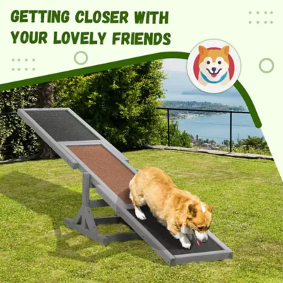 PawHut Wood Pet Seesaw Platform-Dog Agility Training Equipment-Weather Resistant - Image 4