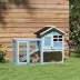 PawHut 48" Weatherproof Wooden Rabbit Hutch image thumbnail 2