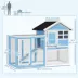 PawHut 48" Weatherproof Wooden Rabbit Hutch image thumbnail 3