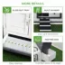 PawHut 65" Chicken Coop Wooden Hen House with Nesting Box, Ramp, and Ladder image thumbnail 6