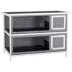 PawHut 2 Tier Wooden Rabbit Hutch image thumbnail 1