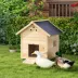 PawHut Duck Coop, Wooden Duck House with Openable Roof & Double Doors image thumbnail 2