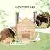 PawHut Duck Coop, Wooden Duck House with Openable Roof & Double Doors image thumbnail 4
