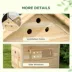 PawHut Duck Coop, Wooden Duck House with Openable Roof & Double Doors image thumbnail 7