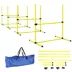 PawHut Set of 4 Dog Agility Training Equipment - Adjustable Jump Bar - with Carrying Bag image thumbnail 1