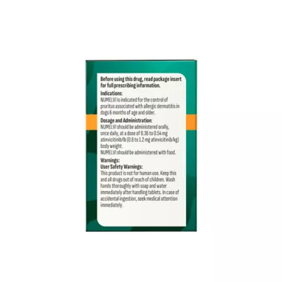 Numelvi (atinvicitinib) Tablets for Dogs - 4.8mg, 7.2mg, 21.6mg, 31.6mg - 30 or 90 Tablets - Image 5
