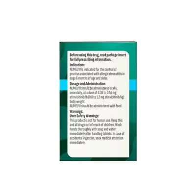 Numelvi (atinvicitinib) Tablets for Dogs - 4.8mg, 7.2mg, 21.6mg, 31.6mg - 30 or 90 Tablets - Image 5