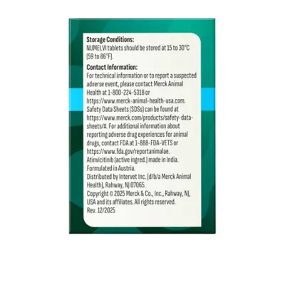 Numelvi (atinvicitinib) Tablets for Dogs - 4.8mg, 7.2mg, 21.6mg, 31.6mg - 30 or 90 Tablets - Image 4