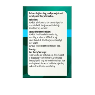 Numelvi (atinvicitinib) Tablets for Dogs - 4.8mg, 7.2mg, 21.6mg, 31.6mg - 30 or 90 Tablets - Image 5