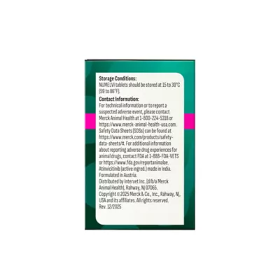 Numelvi (atinvicitinib) Tablets for Dogs - 4.8mg, 7.2mg, 21.6mg, 31.6mg - 30 or 90 Tablets - Image 4
