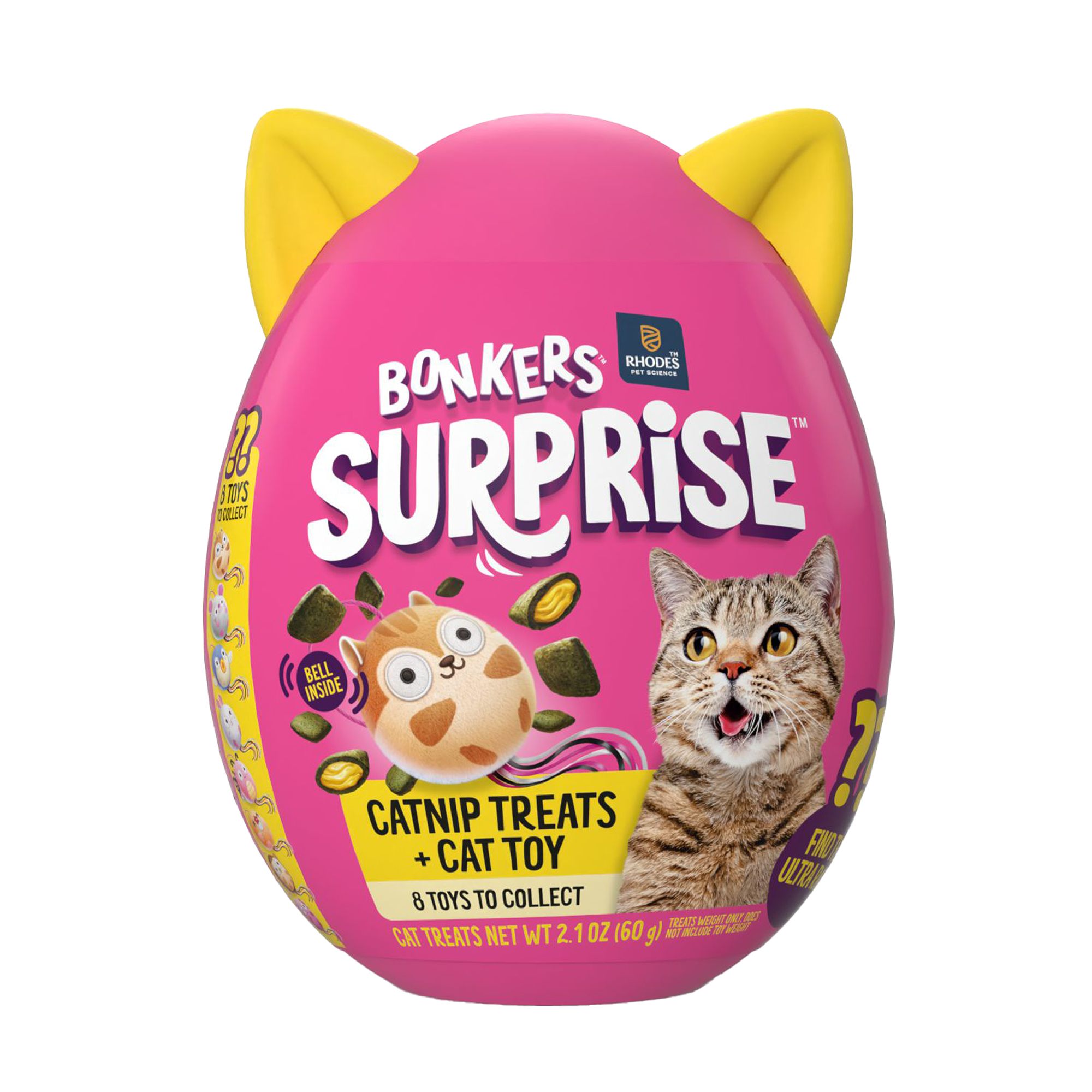 Bonkers Surprise Catnip Treats & Toy for Cats - 2.1 OZ