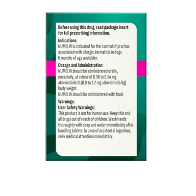 Numelvi (atinvicitinib) Tablets for Dogs - 4.8mg, 7.2mg, 21.6mg, 31.6mg - 30 or 90 Tablets - Image 5