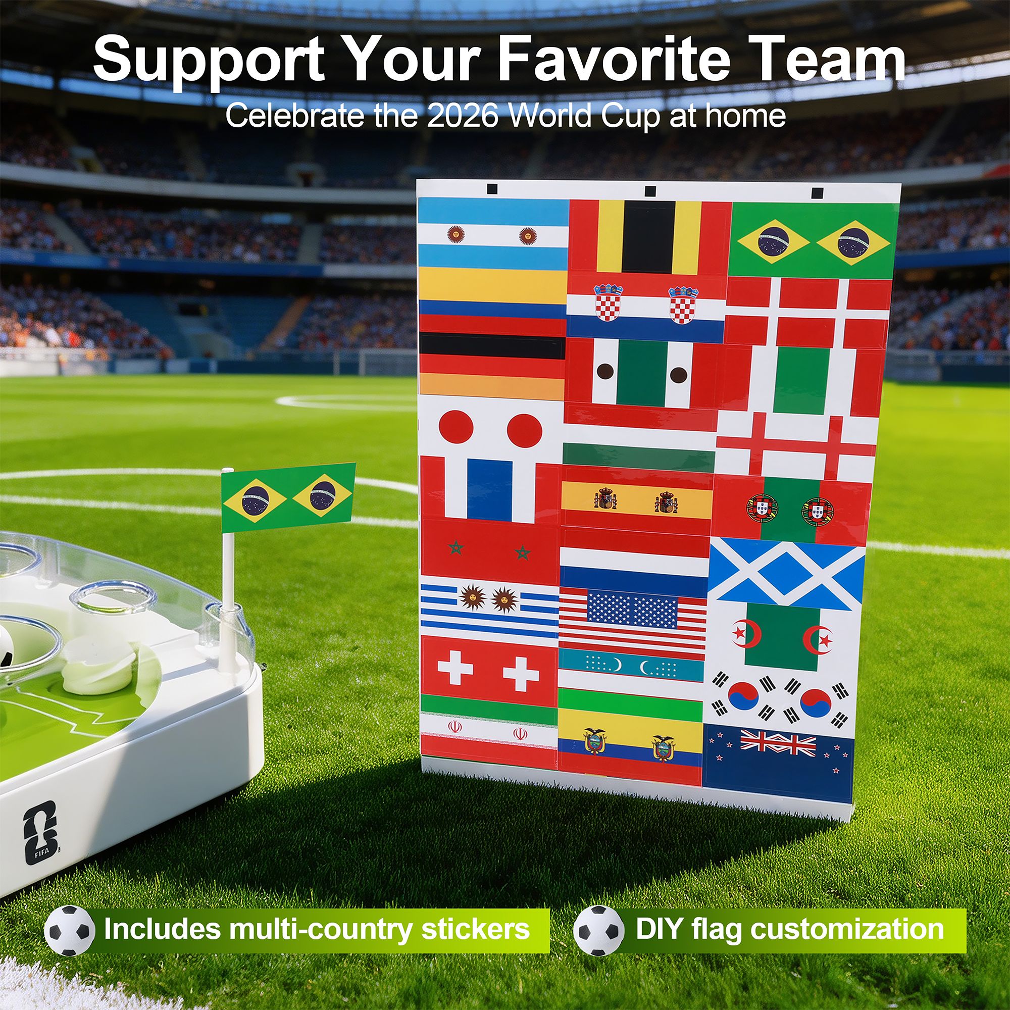FIFA World Cup 2026 Soccer Game Hunt Training Cat Toy - thumbnail 4
