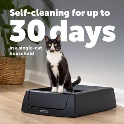 PetSafe® ScoopFree Crystal Classic Self-Cleaning Litter Box, Includes 1 Disposable Litter Tray-Black - Image 2