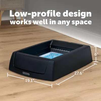 PetSafe® ScoopFree Crystal Classic Self-Cleaning Litter Box, Includes 1 Disposable Litter Tray-Black - Image 5
