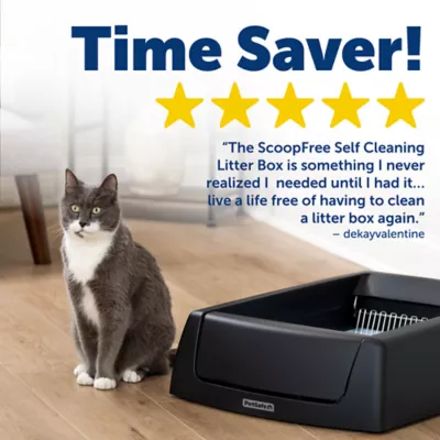 PetSafe® ScoopFree Crystal Classic Self-Cleaning Litter Box, Includes 1 Disposable Litter Tray-Black - Image 7