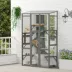 PawHut Large Outdoor Catio with 6 Jumping Platforms, Scratching Post, 2 Ramps, and Waterproof Roof image thumbnail 2