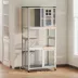 PawHut Wooden Outdoor Catio, Weatherproof & Wheeled with High Weight Capacity image thumbnail 3