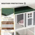 PawHut Wooden Outdoor Catio, Weatherproof & Wheeled with High Weight Capacity image thumbnail 5