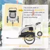 Aosom Elite II Dog Bike Trailer 2-In-1 Pet Stroller Cart and Bicycle Wagon image thumbnail 3