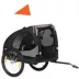 PawHut Dog Bike Trailer with Hitch Coupler, Quick Release Wheels, Reflectors and Flag image thumbnail 1