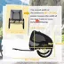 PawHut Dog Bike Trailer with Hitch Coupler, Quick Release Wheels, Reflectors and Flag image thumbnail 3
