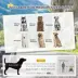 PawHut Dog Bike Trailer with Hitch Coupler, Quick Release Wheels, Reflectors and Flag image thumbnail 4