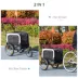 PawHut 2 in 1 Dog Bike Trailer, Dog Stroller with Safety Leash, Hitch, Flag, Reflectors and Cushion image thumbnail 4