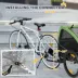 PawHut Dog Bike Trailer, Pet Cart Bicycle Wagon with 20" Wheels and Ventilated Windows image thumbnail 4