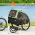 PawHut Dog Bike Trailer, Pet Cart Bicycle Wagon with 20" Wheels and Ventilated Windows image thumbnail 5
