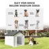 PawHut 26" Plastic Dog House Outdoor with Air Vents, for Small & Medium Dogs image thumbnail 7