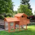 PawHut 82" Deluxe Chicken Coop with Run and Nesting Box image thumbnail 2