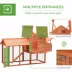 PawHut 82" Deluxe Chicken Coop with Run and Nesting Box image thumbnail 5