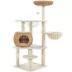 Yaheetech 54in Rattan Cat Tree With Breathable Woven Condo, Scratching Posts & Washable cushions image thumbnail 1