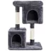 Yaheetech 33.5" Cat Tree Tower w/2 Cozy Plush Condos, Oversized Perch & Sisal Scratch Post image thumbnail 1