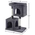 Yaheetech 33.5" Cat Tree Tower w/2 Cozy Plush Condos, Oversized Perch & Sisal Scratch Post image thumbnail 3